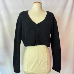 Sablyn- 2020 Bianco Cashmere Cardigan- Black